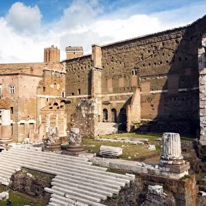 Remains of Forum of Augustus with the Temple of Mars Ultor, Rome, Unesco World Heritage Site