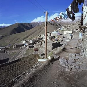 Remote village of Xinaliq in the Caucus Mountains, Azerbaijan, Central Asia, Asia