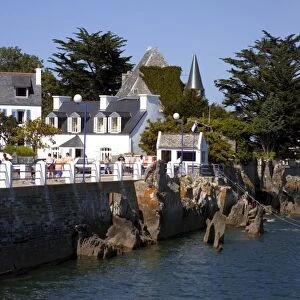Resort town of Loquirec, on the Armorican corniche, Amorique coast, Finistere
