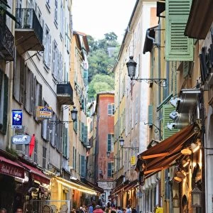Restaurants in the Old Town, Nice, Alpes Maritimes, Provence, Cote d Azur, France, French Riviera, Europe