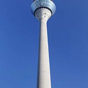 Rheinturm tower, Dusseldorf, North Rhine-Westphalia, Germany, Europe