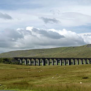 The Ribblehead Viaduct on the Settle-Carlisle railway line, North Yorkshire