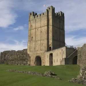 Richmond Castle dating from the 11th century, North Yorkshire, England