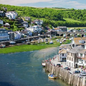 The River Looe at Looe in Cornwall, England, United Kingdom, Europe