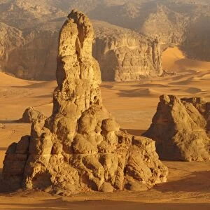 Rock formation in Tadrart, Sahara desert, Algeria, Africa