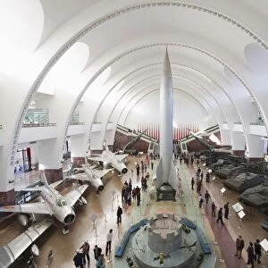 Rocket tanks and planes at the Military Museum, Beijing, China, Asia