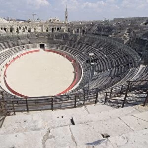 Roman arena, Nimes, Languedoc, France, Europe