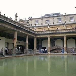 The Roman Baths, Bath, UNESCO World Heritage Site, Somerset, England, United Kingdom