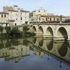 A Roman Bridge, built in the reign of the Emperor Tiberius, spans the River Vidourle at Sommieres