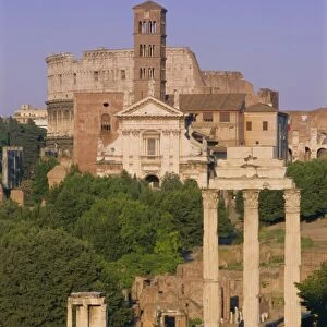 The Roman Forum and Colosseum