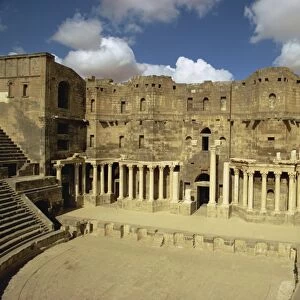 Roman theatre dating from the 2nd century AD, Bosra, UNESCO World Heritage Site