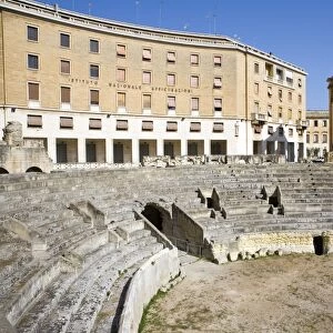 Roman theatre, Sant Oronzo Square, Lecce, Lecce province, Puglia, Italy, Europe