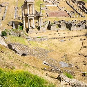 Roman theatre, Volterra, Tuscany, Italy, Europe