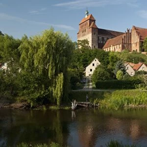 Romanesque St. Mary Cathedral dominates town of Havelberg on the Havel River
