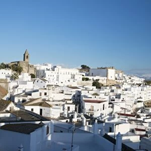 Rooftop views of the whitewashed village (Pueblos blanca) of Vejer de la Frontera