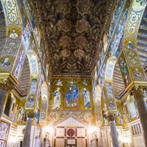 Royal Chapel (Palatine Chapel) (Cappella Palatina) at the Royal Palace of Palermo (Palazzo Reale), Palermo, Sicily, Italy, Europe