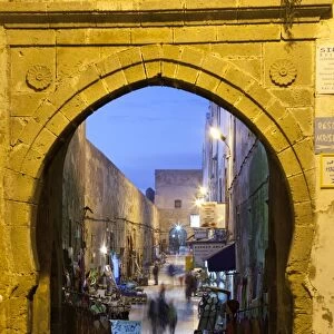 Rue de la Skala in the Medina at night, UNESCO World Heritage Site, Essaouira, Atlantic coast, Morocco, North Africa, Africa