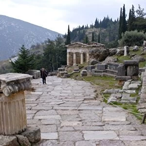 The ruins of ancient Delphi, UNESCO World Heritage Site, Greece, Europe