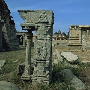 Ruins, Hampi, Karnataka state, India, Asia