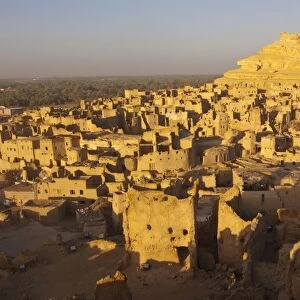 Ruins of the old town of Shali, Siwa Oasis, Egypt, North Africa, Africa