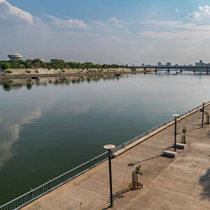 Sabamati riverfront, UNESCO World Heritage Site, Ahmedabad, Gujarat, India, Asia