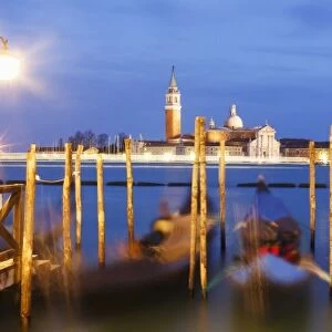 San Giorgio Maggiore in the distance, Venice, UNESCO World Heritage Site, Veneto, Italy, Europe