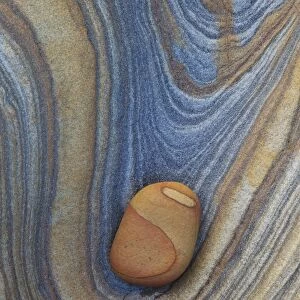 Sandstone patterns, Northumberland, England, United Kingdom, Europe