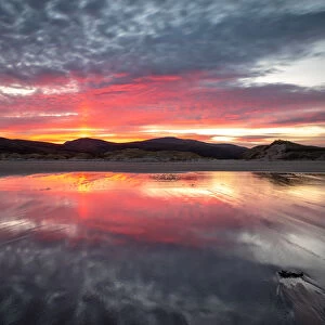 Sandwood Bay at sunrise, Sutherland, Scotland, United Kingdom, Europe