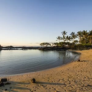 Sandy beach at Kikaua Point Park, Big Island, Hawaii, United States of America, Pacific