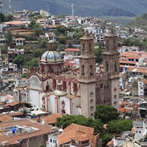 Santa Prisca Church, Plaza Borda, Taxco, Guerrero State, Mexico, North America