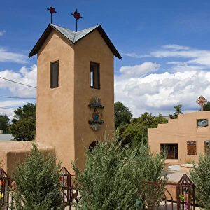 Santo Nino de Atocha Church dating from 1857 in Chimayo, New Mexico, United States of America