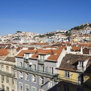 Sao Jorge Castle and city view, Lisbon, Portugal, Europe