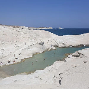 Sarakiniko Beach, Milos Island, Cyclades Group, Greek Islands, Greece, Europe