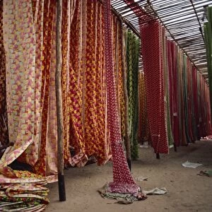 Screen print textiles, Ahmedabad, Gujarat, India, Asia
