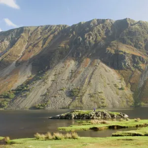 The Screes, Lake Wastwater, Wasdale, Lake District National Park, Cumbria