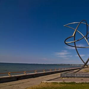 Sculpture at the beachfront of Pirita, Tallinn, Estonia, Baltic States, Europe