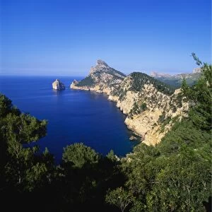 Sea and Cliffs by Cap de Formentor, Mallorca, Spain