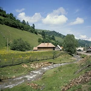 Seitin village, Apuseni mountains, Carpathian mountains, Transylvania, Romania, Europe