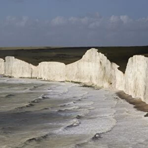 Seven Sisters from Birling Gap, South Downs National Park, East Sussex, England, United Kingdom, Europe