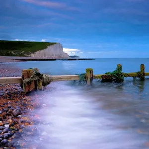 Seven Sisters Cliffs from Cuckmere Haven Beach, South Downs, East Sussex