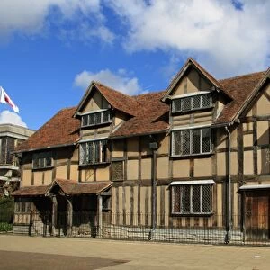 Shakespeares birthplace, Stratford-upon-Avon, Warwickshire, England, United Kingdom, Europe