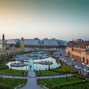 Shar Park and Qaysari Bazaars, Erbil, Kurdistan, Iraq, Middle East