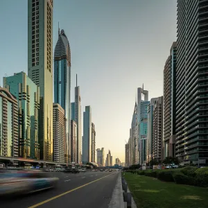 Sheikh Zayed Road, Downtown, Dubai, United Arab Emirates, Middle East