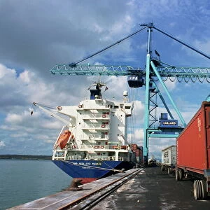 Ship to Shore, Container Terminal, Mombasa Harbour, Kenya, East Africa, Africa