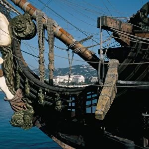 Ship used in the film Pirates, Cannes, Alpes Maritimes, Cote d Azur