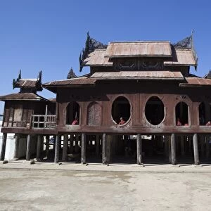Shwe Yan Pyay monastery, Nyaungshwe, Inle Lake, Shan State, Myanmar (Burma), Asia