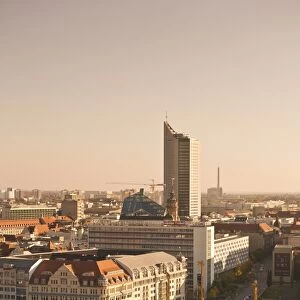 Skyline of Leipzig, Saxony, Germany, Europe