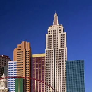 Skyline of the New York New York Hotel and Casino