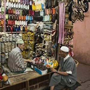 Slippers, Medina Souk, Marrakech, Morocco, North Africa, Africa