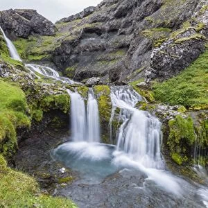 Small waterfall just outside the town of Grundarfjordur on the Snaefellsnes Peninsula